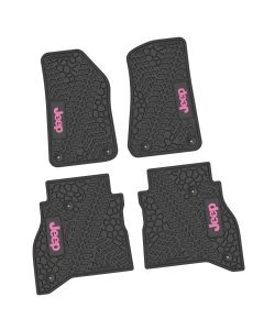 20-24 Jeep Gladiator Front and RearTire Tread/Scorched Earth Scene w/ JEEP Insert - Black w/ Pink Insert