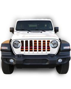 UTS JL BLK/ORANGE RED LINE GRILLE INSRT WITH TRAIL CAMERA