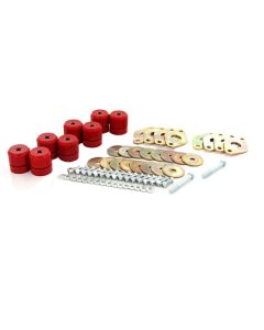 POLY BODY MOUNT KIT 07-11 JK RED