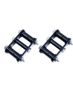 Rugged Ridge 18265.15 1" Grease Front Shackles in Black for 87-95 Jeep Wrangler YJ