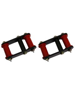 Rugged Ridge 18265.16 1" Grease Front Shackles in Red for 87-95 Jeep Wrangler YJ