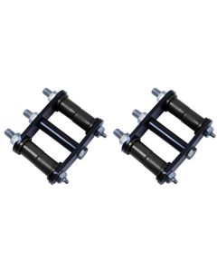 RR GREASE SHCKLES 76-86 CJ REAR  BLACK