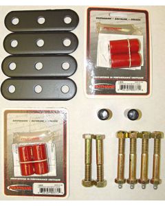 RR GREASE SHCKLES 55-75 CJ FR/RR RED