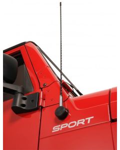Quadratec  CB Style AM/FM Radio Antenna with Quick Disconnect for 07-20 Jeep Wrangler JL & JK