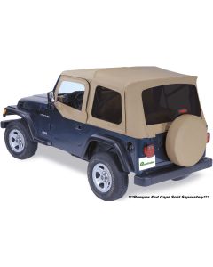 Crown Automotive 5ED18T3X Rear Bumper in Black for 97-06 Jeep Wrangler TJ & Unlimited