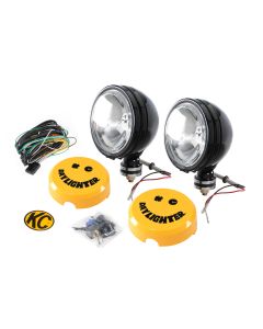 LIGHT PAIR 100W 6IN ROUND BLACK