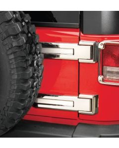 Putco 401266 Chrome Tailgate Hinge Covers for 07-18 Jeep Wrangler JK