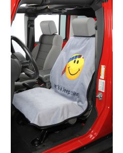 JEEP SMILEY CAR SEAT TOWEL GREY        S