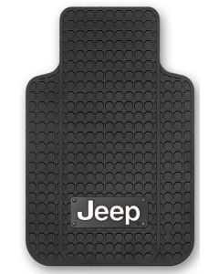 Plasticolor 001645R01 Jeep Logo Floor Mats for Jeep Vehicles