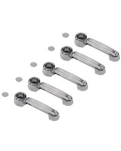 Rugged Ridge 13311.12 Chrome Door Handle Cover Kit for 07-18 Jeep Wrangler Unlimited JK 4 Door