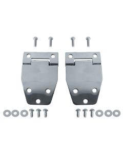 OMIX-ADA 11115.01 Liftgate Hinge Set in Stainless Steel for 76-86 Jeep CJ7