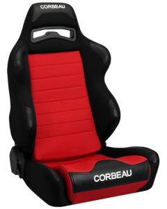 CORBEAU LG1 FR SEAT-BLACK/RED CLTH PAIR