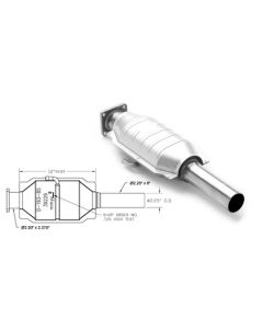 Magnaflow 3391229 California State Direct Fit Catalytic Converter for 86-92 Jeep Wrangler YJ, Comanche MJ & Cherokee XJ with 2.5/4.0L