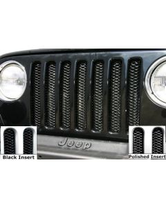 RAMPAGE GRILLE INSERT GLSS BLK 97-06 TJ