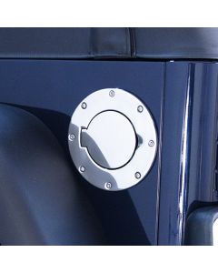 Rugged Ridge 11134.01 Stainless Steel Fuel Door for 97-06 Jeep Wrangler TJ & Unlimited