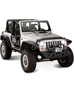 Bushwacker 10919-07 Flat Style Flares for 07-18 Jeep Wrangler JK 2 Door