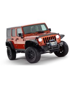 Bushwacker 10918-07 Flat Style Flares for 07-18 Jeep Wrangler Unlimited JK 4 Door