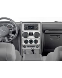 DASH OVERLAY 09-10 JK MW BRUSHED ALUMIN