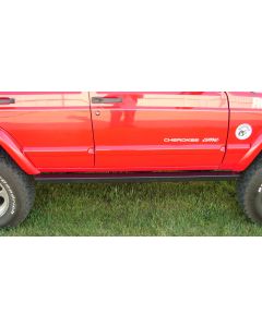 ROCKHARD ROCKER GUARDS  XJ 84-01 BLK