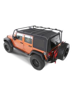 Smittybilt 76717 SMI SRC Roof Rack in Textured Black for 07-18 Jeep Wrangler Unlimited JK 4 Door