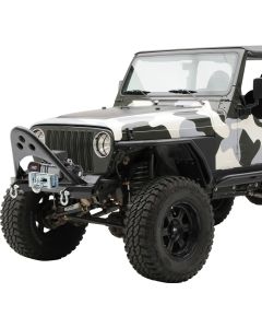 Smittybilt 76521 SMI Front SRC Stinger Bumper in Textured Black for 87-06 Jeep Wrangler YJ, TJ & Unlimited