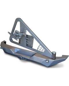 Poison Spyder  17-62-050-D Brawler Full Width Rear Bumper with Tire Carrier & Tabs for 07-18 Jeep Wrangler JK