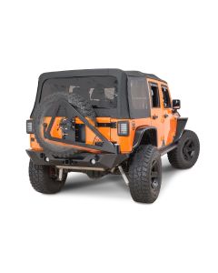 Poison Spyder 1762020BP1 RockBrawler II Rear Bumper with Tire Carrier  in SpyderShell Armor Coat for 07-18 Jeep Wrangler JK