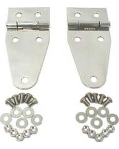 Rugged Ridge 11111.01 Stainless Steel Hood Hinges for 76-95 Jeep CJ-5, CJ-7, CJ-8 Scrambler & Wrangler YJ