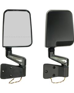 LED MIRROR PAIR BLK 87-02 YJ/TJ