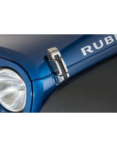 Rugged Ridge 11116.06 Stainless Steel Hood Catch Set for 07-18 Jeep Wrangler JK