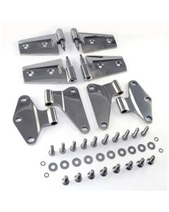 Rugged Ridge 11111.20 Stainless Steel Door Hinge Kit for 07-18 Jeep Wrangler JK 2 Door