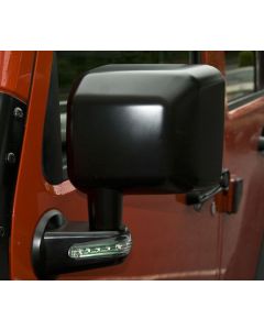 Rugged Ridge 11002.15 Driver Side Replacement Mirror with Turn Signal in Black for 07-18 Jeep Wrangler JK