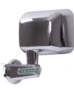 MIRROR W/TURN SIGNAL LH JK CHROM