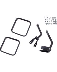 Crown Automotive 5462736K Front Windshield Mount Mirror Kit in Black for 55-95 Jeep CJ-5, CJ-6, CJ-7, CJ-8 Scrambler & Wrangler YJ