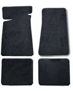 Auto Custom Carpets 14567-55-01 Custom Fit Floor Mat 4-Piece Set in Black for 59-73 Jeep CJ5