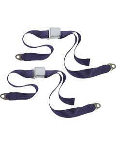 CHROME 2PT LATCH BELTS-CJ-PURPLE