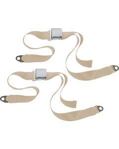 CHROME 2PT LATCH BELTS-CJ-TAN