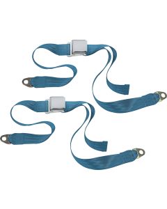 CHROME 2PT LATCH BELTS-CJ-ELECTRIC BLUE