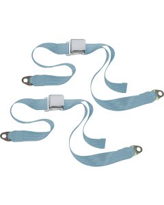 CHROME 2PT LATCH BELTS-CJ-POWDER BLUE