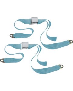 CHROME 2PT LATCH BELTS-CJ-POWDER BLUE
