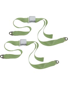 CHROME 2PT LATCH BELTS-CJ-LIME GREEN