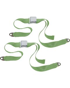 CHROME 2PT LATCH BELTS-CJ-LIME GREEN