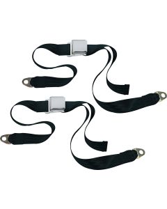 CHROME 2PT LATCH BELTS-CJ-DARK GREEN