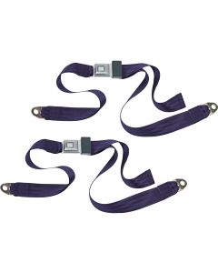 PUSH BUTTON 2PT LAP BELTS-PURPLE