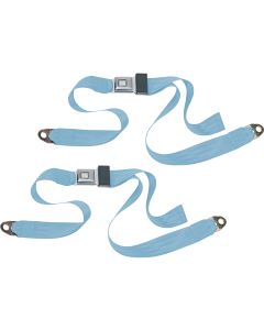 PUSH BUTTON 2PT LAP BELTS-POWDER BLUE