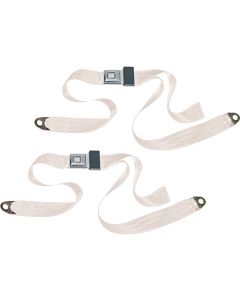 PUSH BUTTON 2PT LAP BELTS-IVORY
