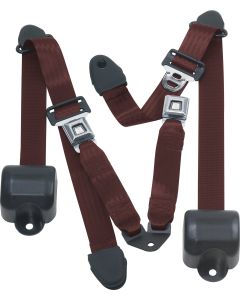 RR 3PT LAP BELTS 92-95 YJ-MAROON