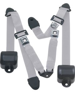 RR 3PT LAP BELTS 92-95 YJ-SILVER