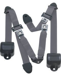 RR 3PT LAP BELTS 92-95 YJ-CHARCOAL