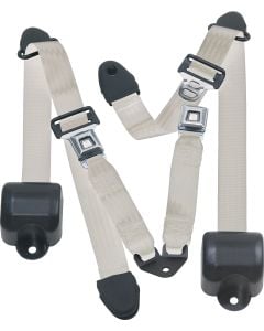 RR 3PT LAP BELTS 92-95 YJ-WHITE